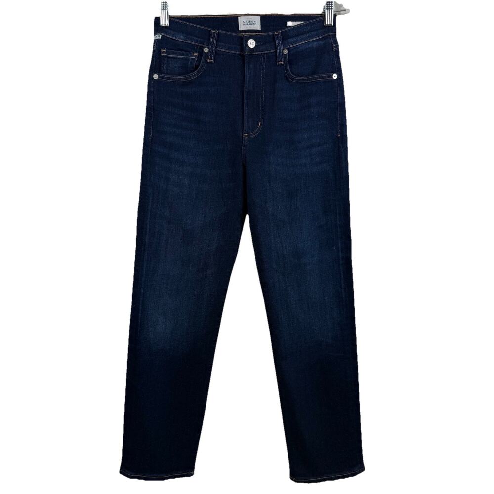 Citizens Of Humanity Caia Jeans Size 26 High Rise Slim Straight Dark Wash Denim